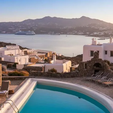 Chic In Kanalia W Panoramic Ocean Views Tatil Evi Ornos (Mykonos)