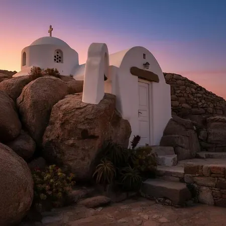 Chic In Kanalia W Panoramic Ocean Views Tatil Evi Ornos (Mykonos)